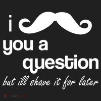 I Mustache You A Question But Ill Shave It For Later Beanie thumb 2