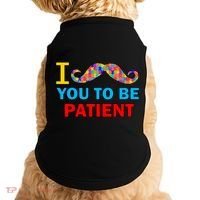 I Mustache You To Be Patient Autism Doggie Tank thumb 0