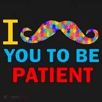 I Mustache You To Be Patient Autism Hoodie thumb 2