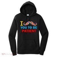 I Mustache You To Be Patient Autism Women's Hoodie thumb 0