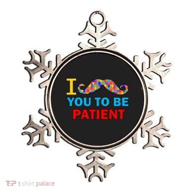 I Mustache You To Be Patient Autism Ornament