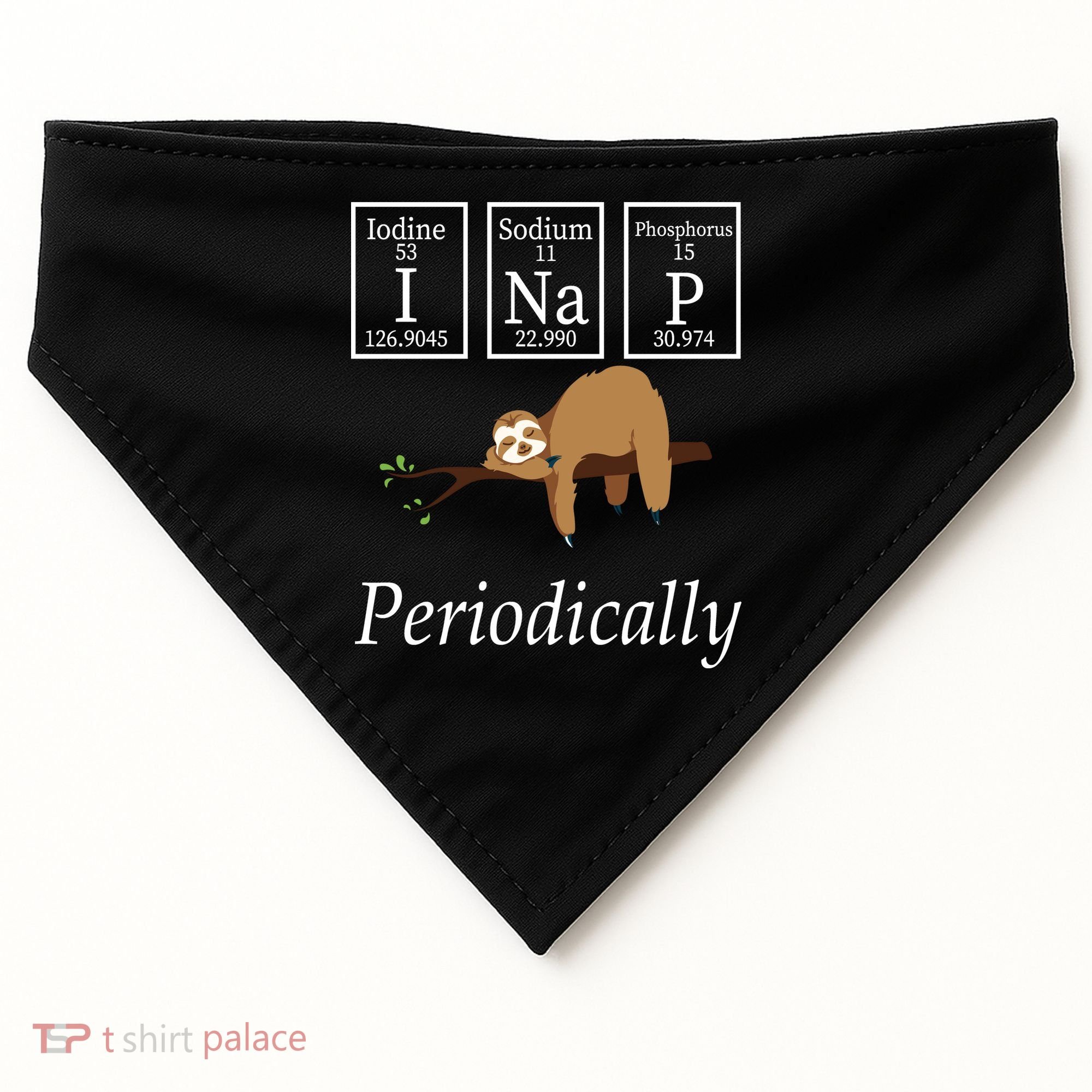 I Nap Periodically Lazy Sloths Lovers USA-Made Doggie Bandana