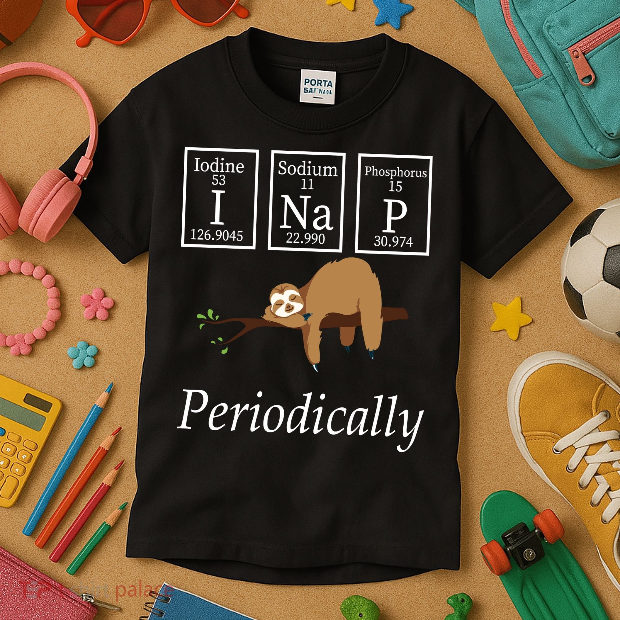 I Nap Periodically Lazy Sloths Lovers Kids T-Shirt