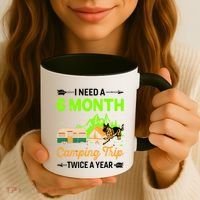 I Need A 6 Month Camping Trip Twice A Year Coffee Mug thumb 3