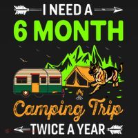 I Need A 6 Month Camping Trip Twice A Year Toddler T-Shirt thumb 4