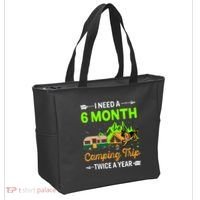 I Need A 6 Month Camping Trip Twice A Year Tote Bag thumb 2
