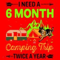 I Need A 6 Month Camping Trip Twice A Year Santa Hat thumb 1