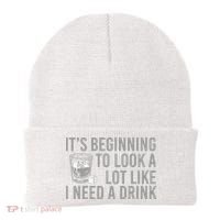 I Need A Drink Beanie thumb 0