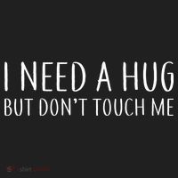 I Need a Hug But Don't Touch Me Golf Towel thumb 3