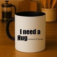 I Need A Hug (Huge amount of Money) Coffee Mug thumb 4