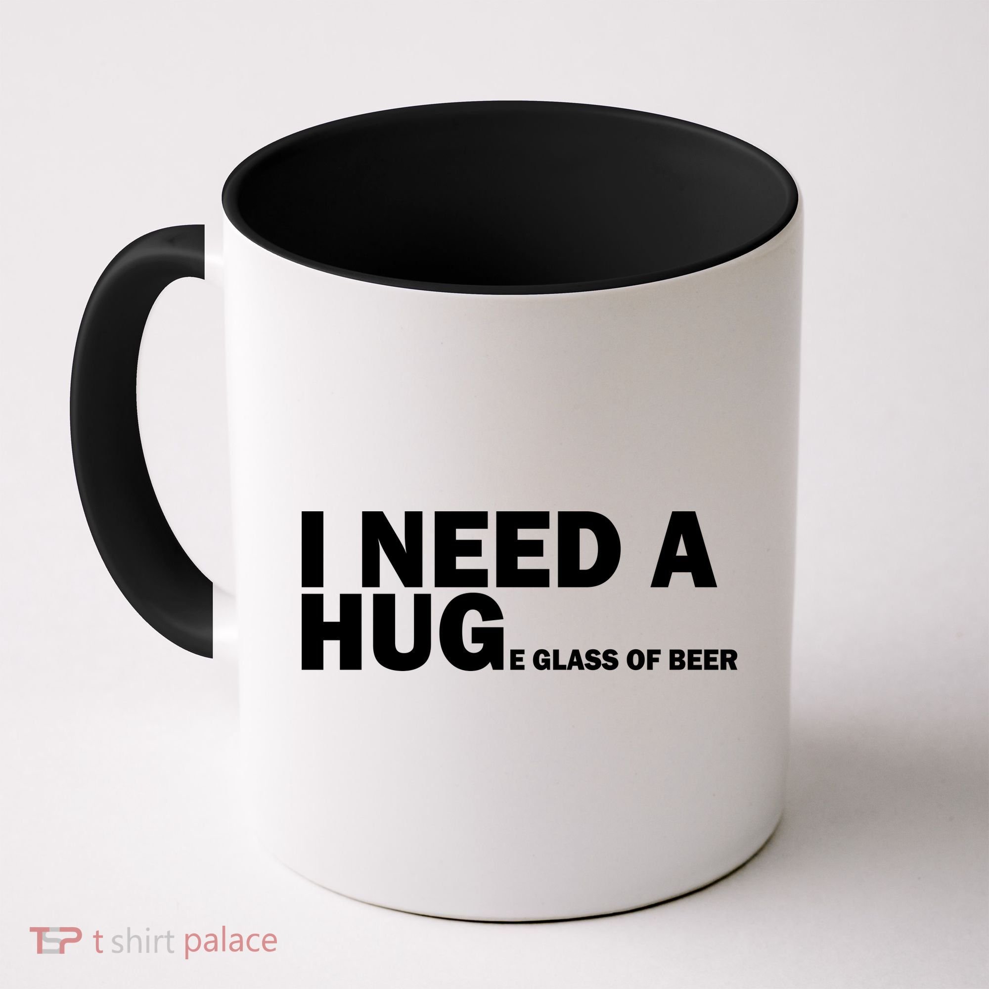 I Need A Hug Huge Glass Of Beer Coffee Mug