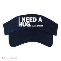 I Need A Hug Huge Glass Of Beer Visor thumb 0