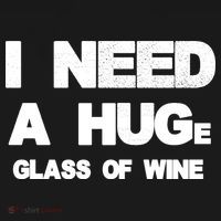I Need a HUGe Glass of Wine Doggie Tank thumb 4