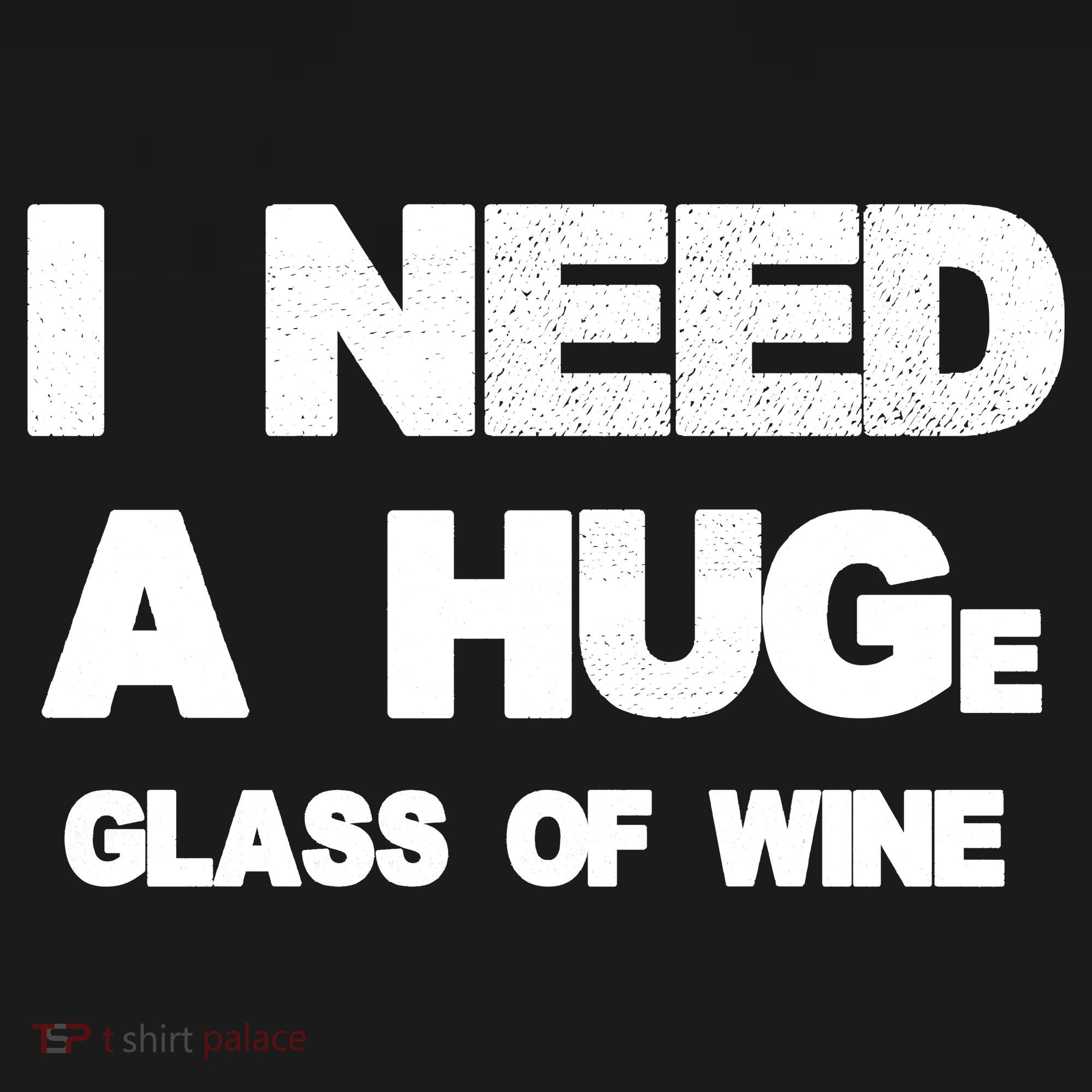 I Need a HUGe Glass of Wine USA-Made Doggie Bandana