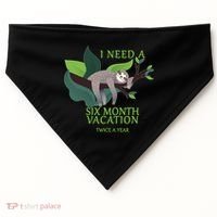 I Need A Six Month Vacation USA-Made Doggie Bandana thumb 0