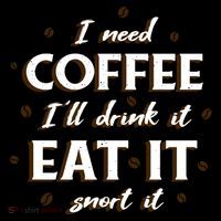 I Need Coffee Drink Eat Snort Women's Hoodie thumb 2
