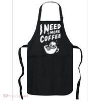 I Need More Coffee Funny Skeleton Apron thumb 0