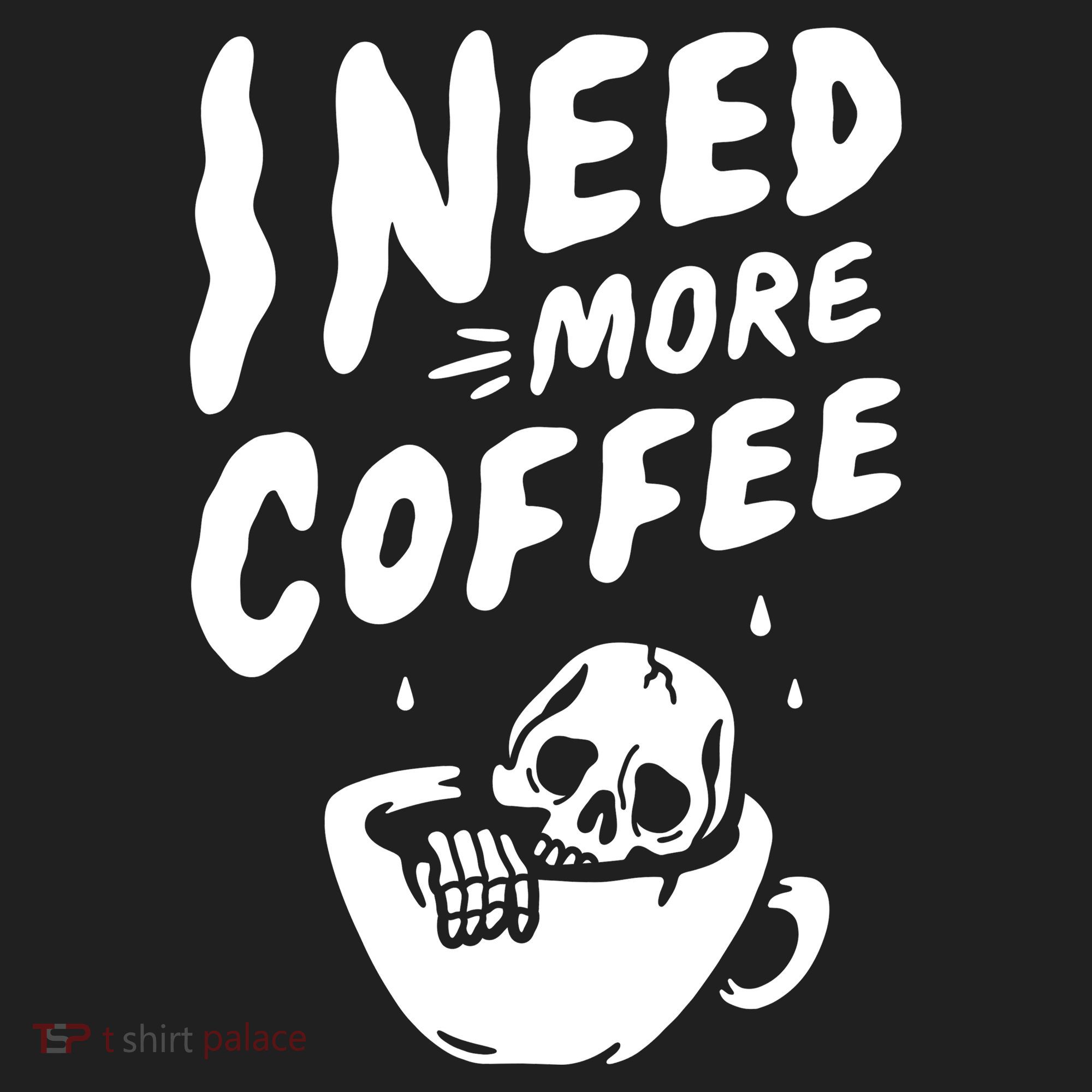 I Need More Coffee Funny Skeleton Beanie