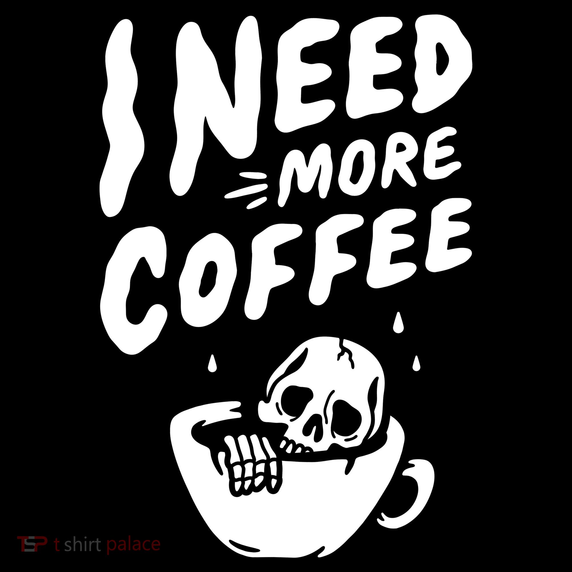 I Need More Coffee Funny Skeleton Mousepad