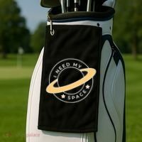 I Need My Space Planet Golf Towel thumb 2