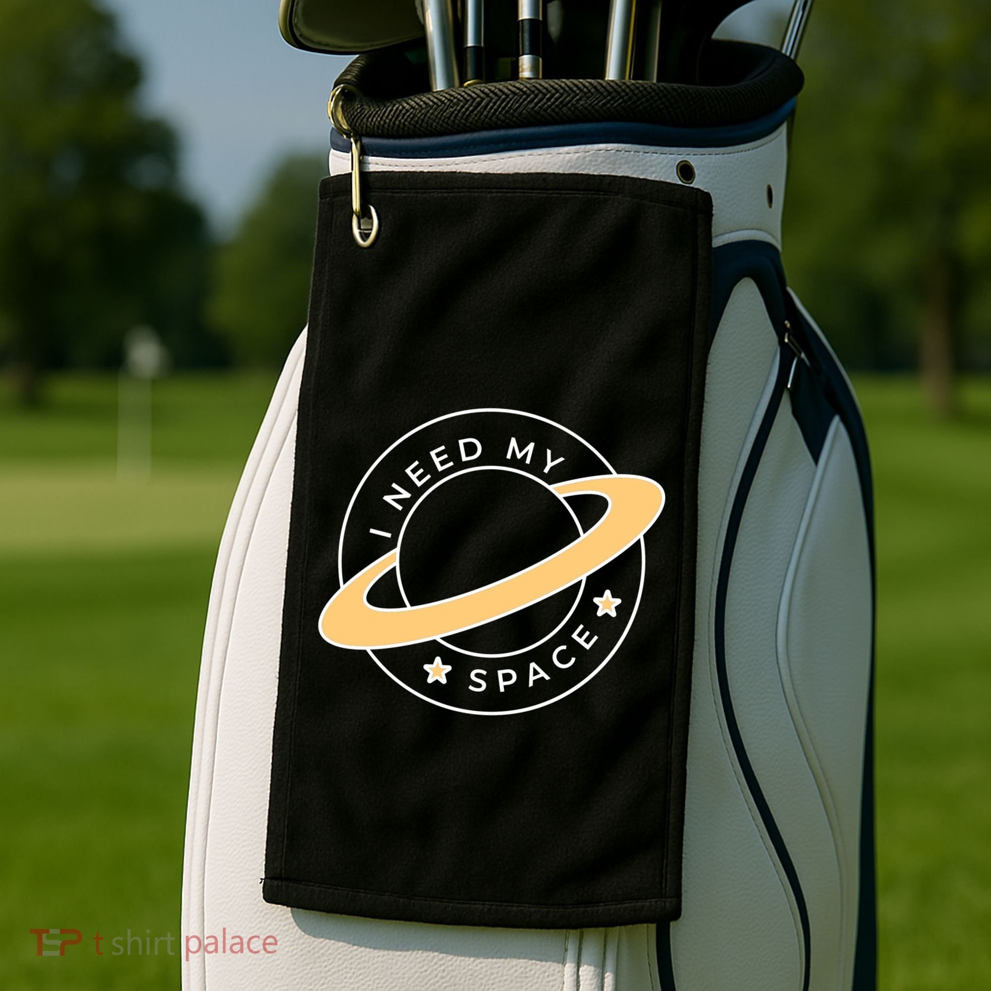 I Need My Space Planet Golf Towel