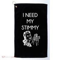 I Need My Stimmy Funny Stimulus Check Golf Towel thumb 0