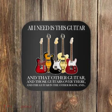 I Need My Ukulele Guitars Coaster