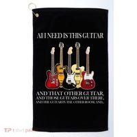 I Need My Ukulele Guitars Golf Towel thumb 0