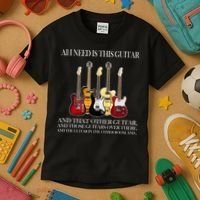 I Need My Ukulele Guitars Kids T-Shirt thumb 3