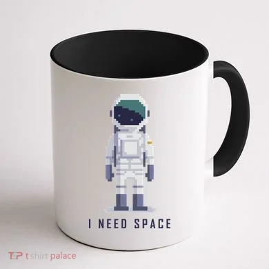 I Need Space Coffee Mug back