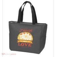 I Need Tacos Not love Tote Bag thumb 3
