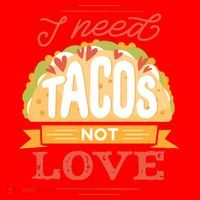 I Need Tacos Not love Santa Hat thumb 1