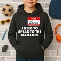I Need To Speak To The Manager Karen Costume Kids Hoodie thumb 2