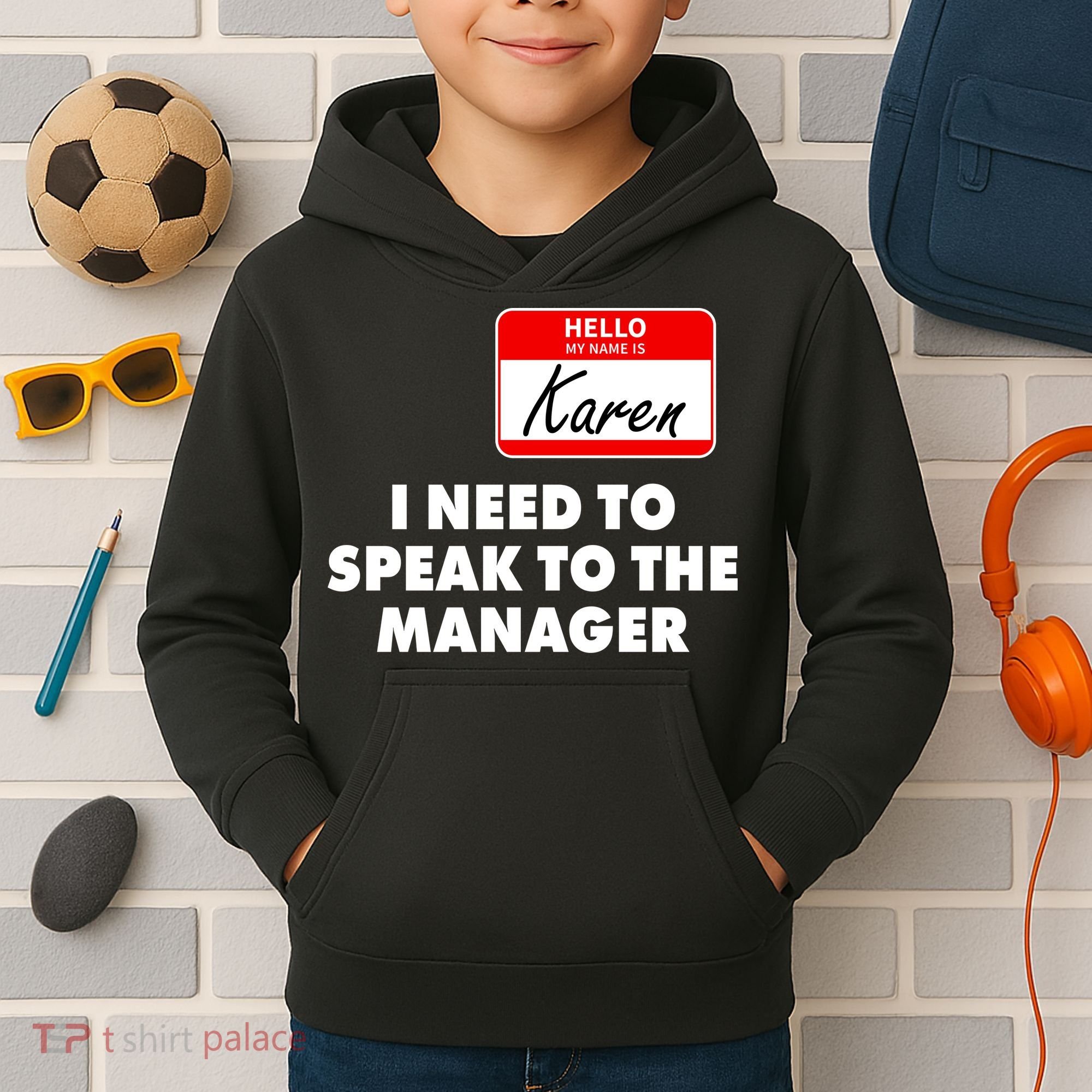 I Need To Speak To The Manager Karen Costume Kids Hoodie