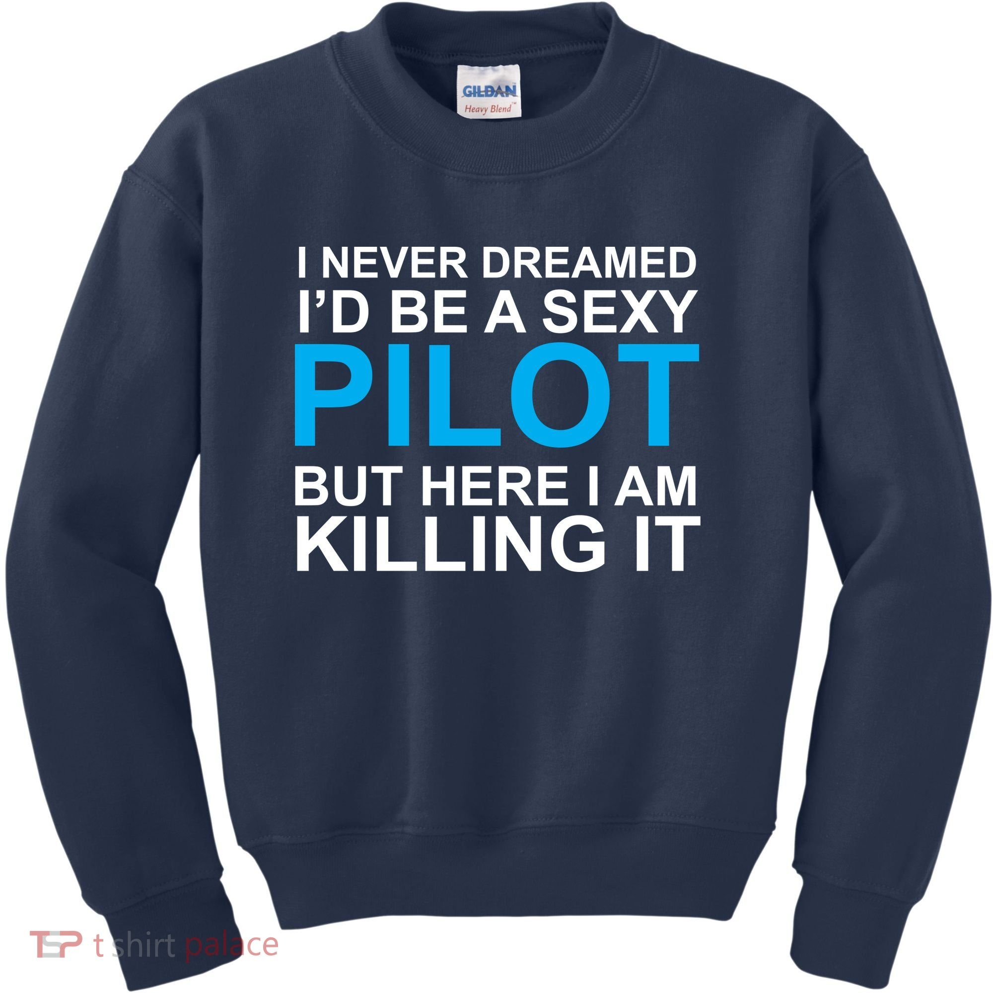 I Never Dreamed I'd Be A Sexy Pilot Kids Sweatshirt
