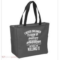I Never Dreamed I'd Grow Up to be a Crazy Grandpa Tote Bag thumb 2