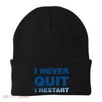 I Never Quit I Restart Gamer Beanie thumb 0