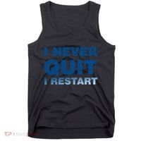 I Never Quit I Restart Gamer Tank Top thumb 0