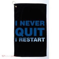 I Never Quit I Restart Gamer Golf Towel thumb 0
