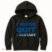 I Never Quit I Restart Gamer Kids Hoodie thumb 0