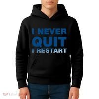 I Never Quit I Restart Gamer Kids Hoodie thumb 4