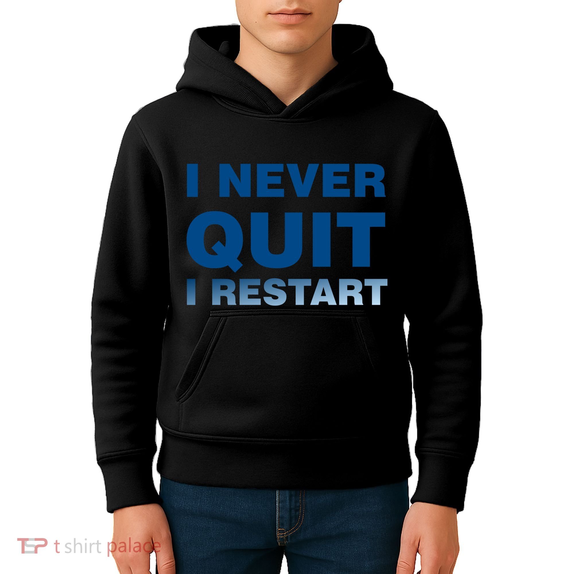 I Never Quit I Restart Gamer Kids Hoodie