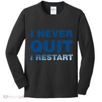 I Never Quit I Restart Gamer Kids Long Sleeve Shirt thumb 0