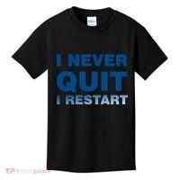 I Never Quit I Restart Gamer Kids T-Shirt thumb 0