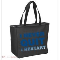 I Never Quit I Restart Gamer Tote Bag thumb 2