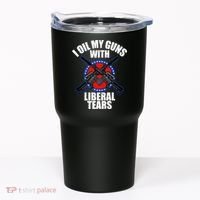 I Oil My Guns With Liberal tears Tumbler thumb 0