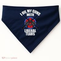 I Oil My Guns With Liberal tears USA-Made Doggie Bandana thumb 0