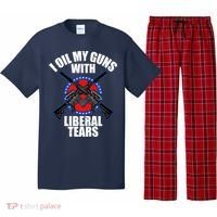 I Oil My Guns With Liberal tears Pajama Set thumb 0