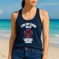 I Oil My Guns With Liberal tears Women's Tank Top thumb 2