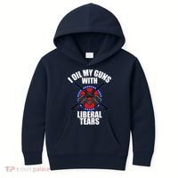 I Oil My Guns With Liberal tears Kids Hoodie thumb 0